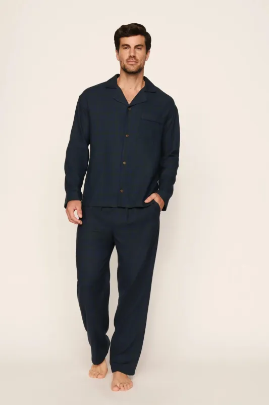 Men's Flannel Long PJ Set made by Eberjey