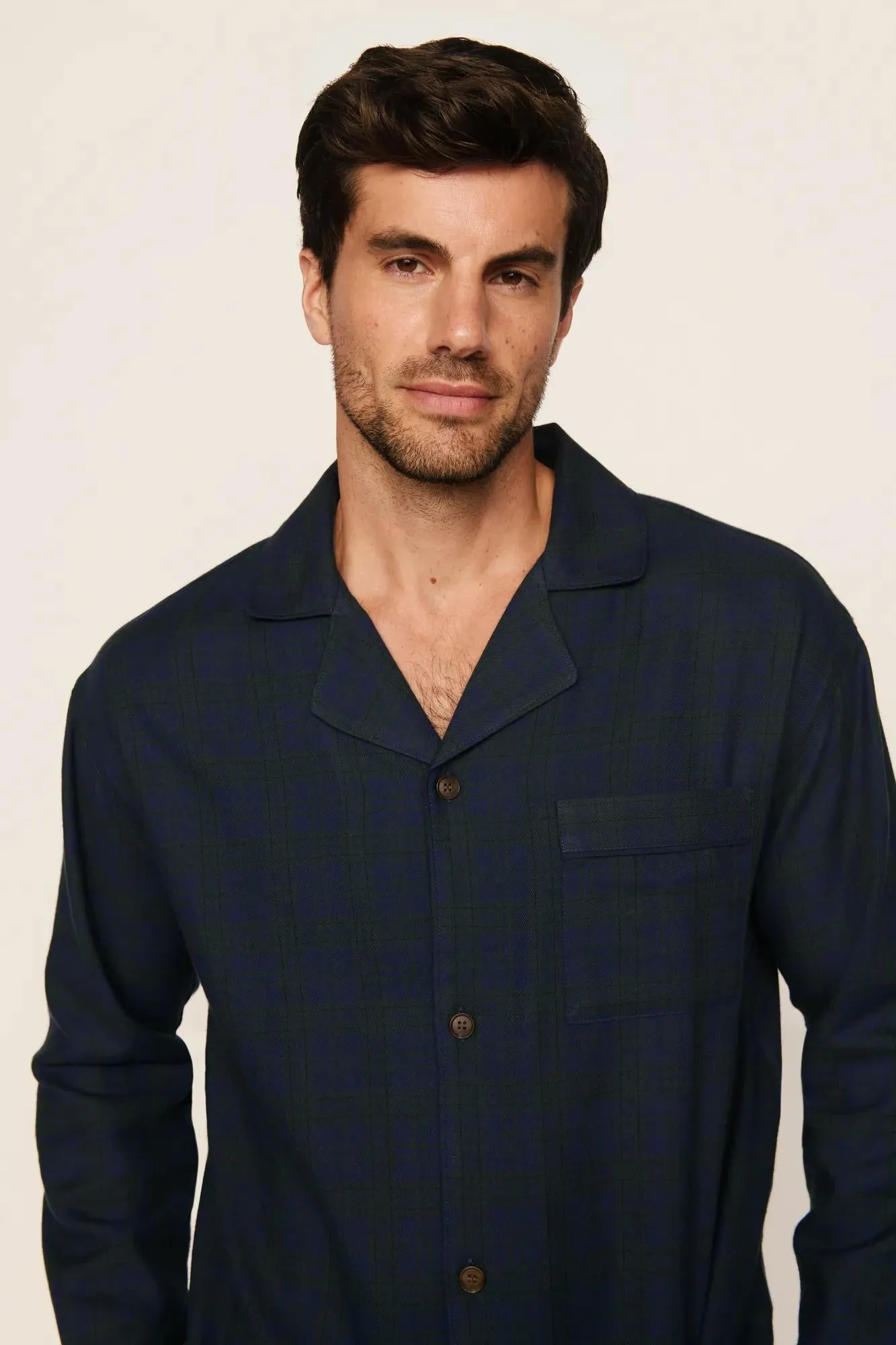 Men's Flannel Long PJ Set sold by Eberjey product image thumbnail 2