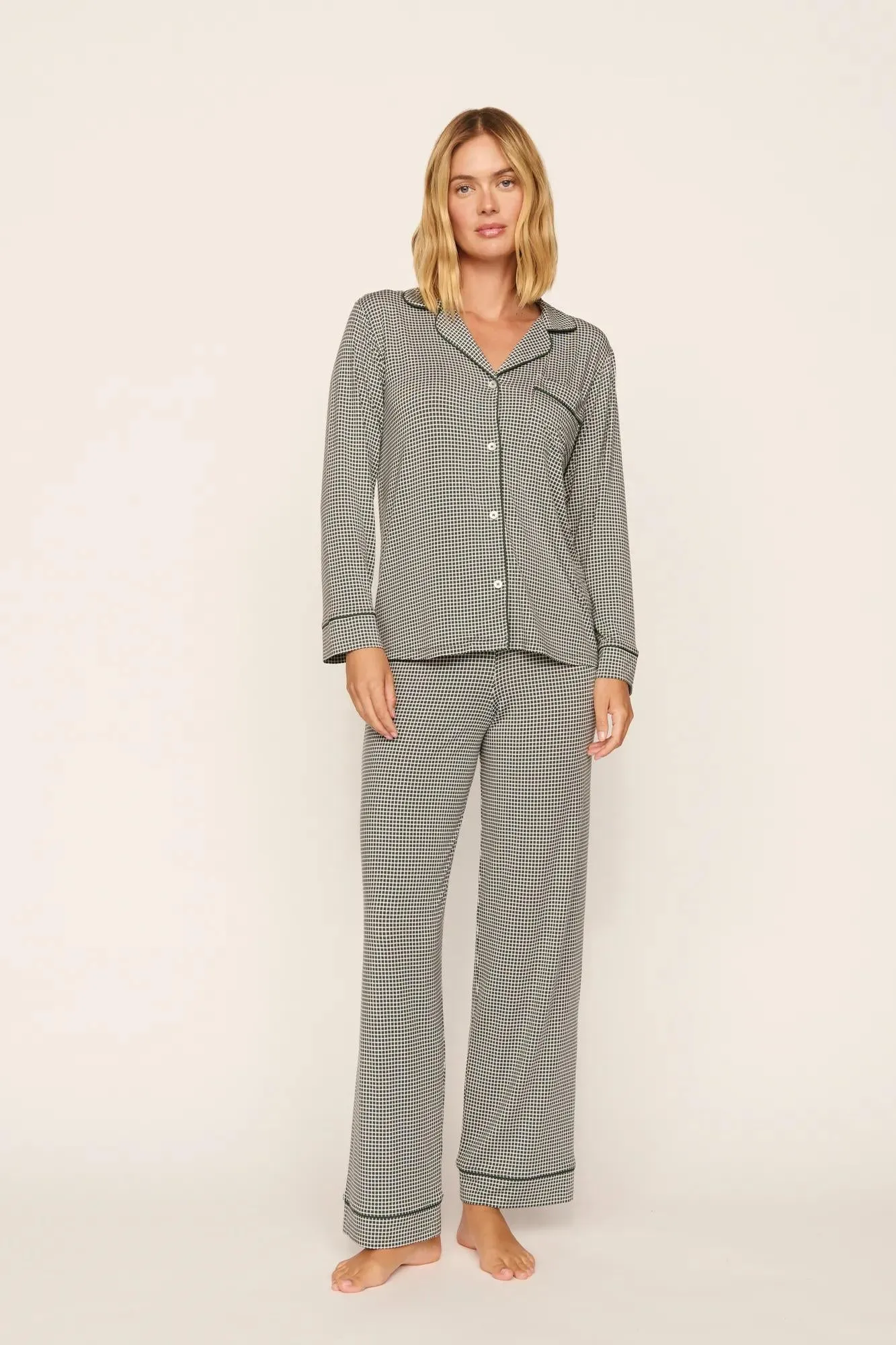 Gisele Printed TENCEL™ Modal Long PJ Set sold by Eberjey product image thumbnail 2