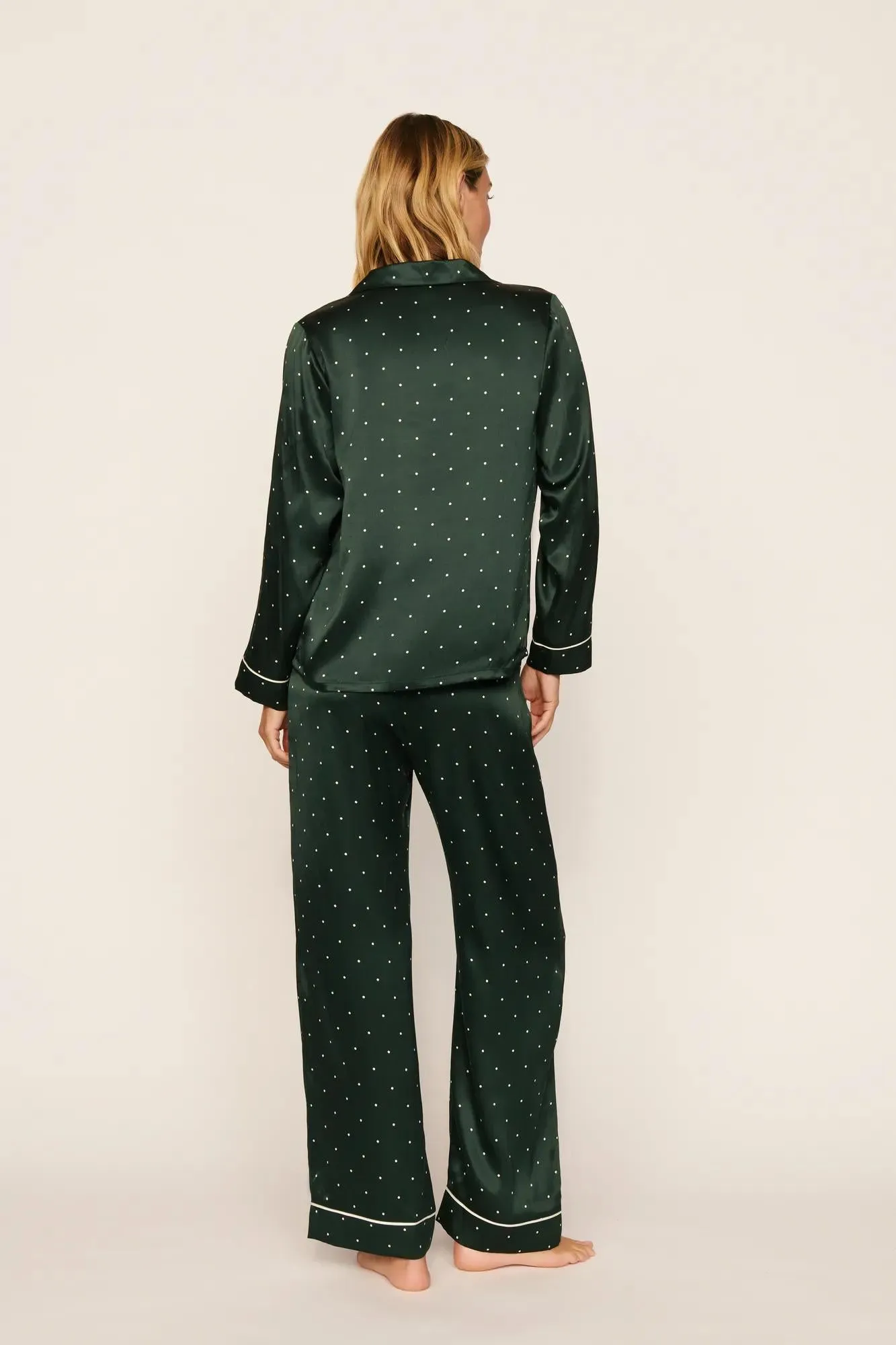 Inez Washable Silk Printed Long PJ Set sold by Eberjey product image thumbnail 3