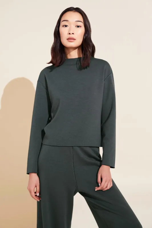 Reversible Plush Funnel Neck Top sold by Eberjey