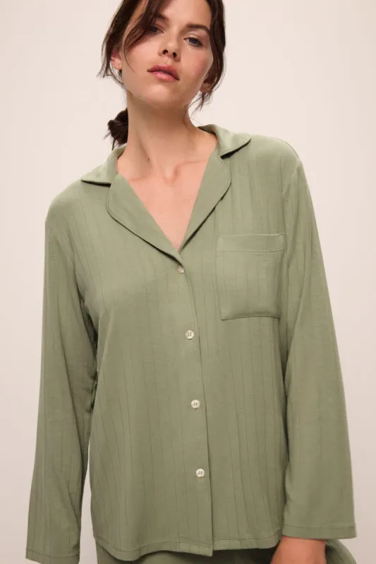Gisele TENCEL™ Modal Rib Long PJ Set sold by Eberjey