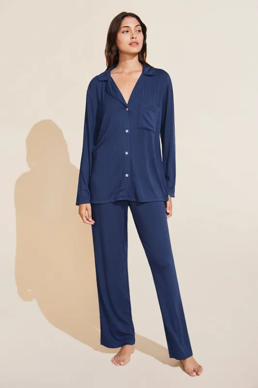 Gisele TENCEL™ Modal Rib Long PJ Set sold by Eberjey