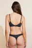 Soft Stretch Recycled Lace Plunge Bralette sold by Eberjey
