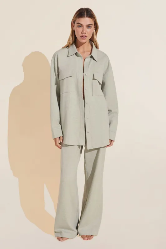 Luxe Sweats Shacket sold by Eberjey