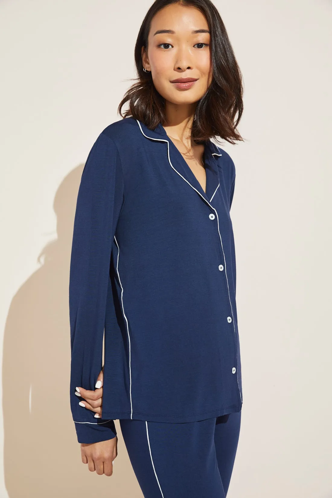 Gisele TENCEL™ Modal Tuxedo Slim PJ Set sold by Eberjey product image thumbnail 2