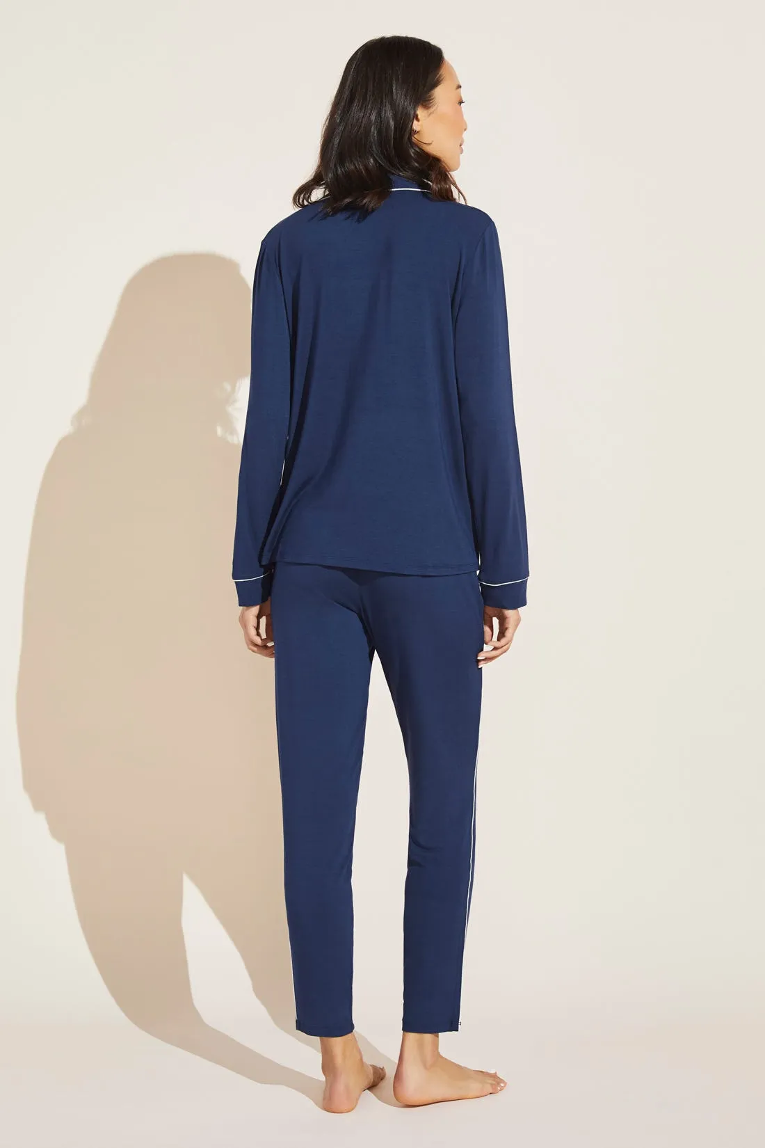 Gisele TENCEL™ Modal Tuxedo Slim PJ Set sold by Eberjey product image thumbnail 3