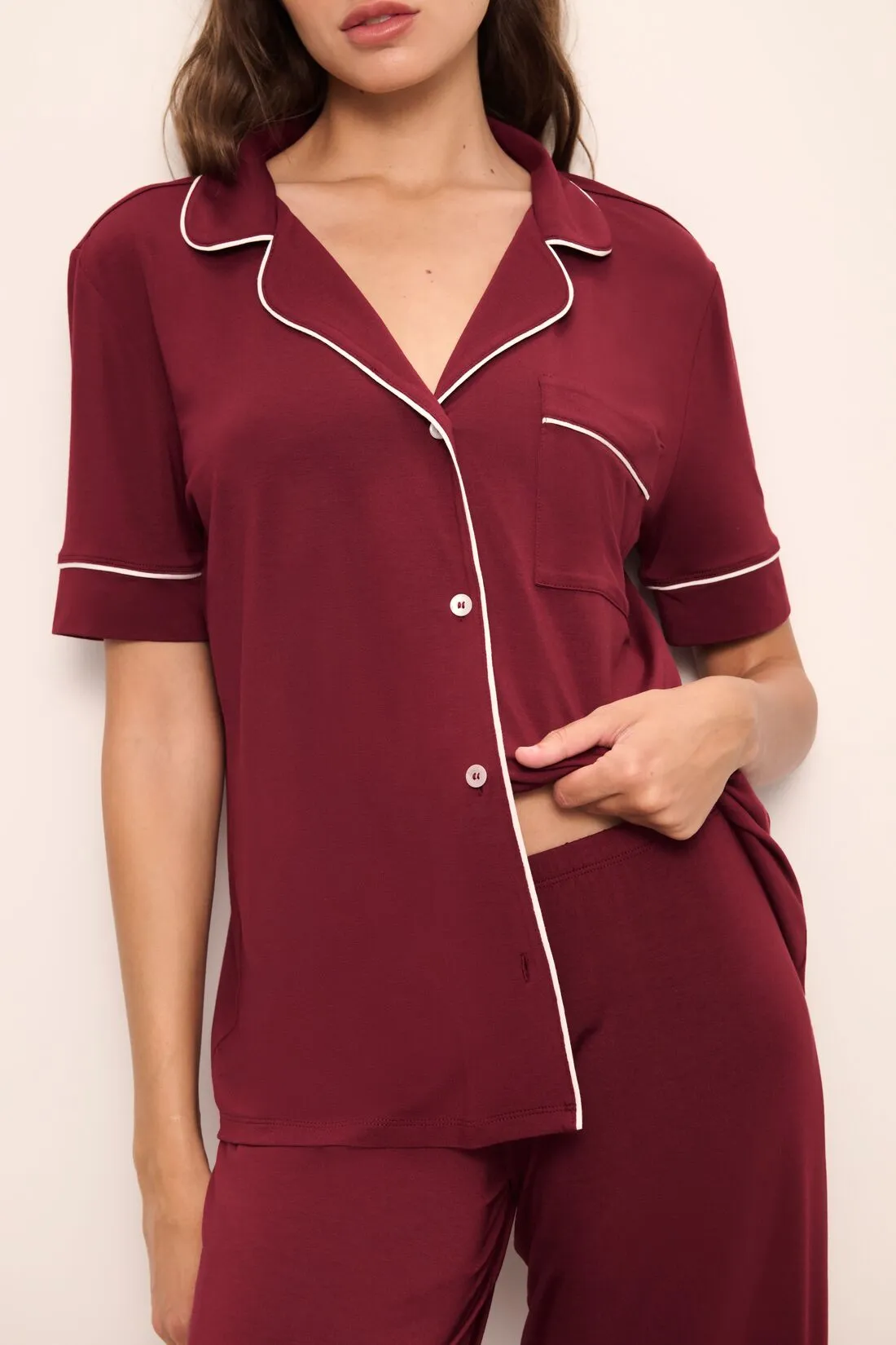 Gisele TENCEL™ Modal Short Sleeve & Pant PJ Set sold by Eberjey product image thumbnail 3