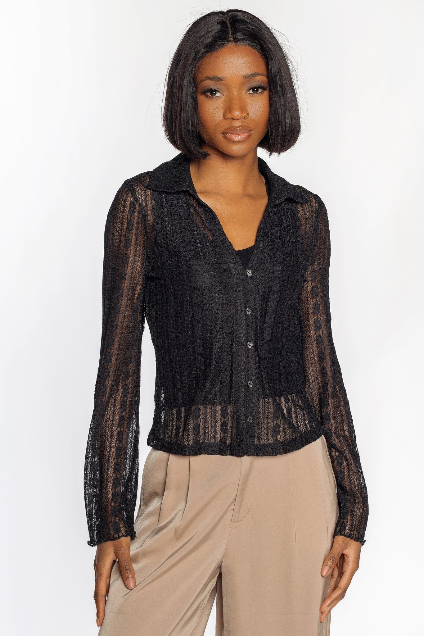 Lace Bell Sleeve Shirt sold by Eclipse product image thumbnail 2