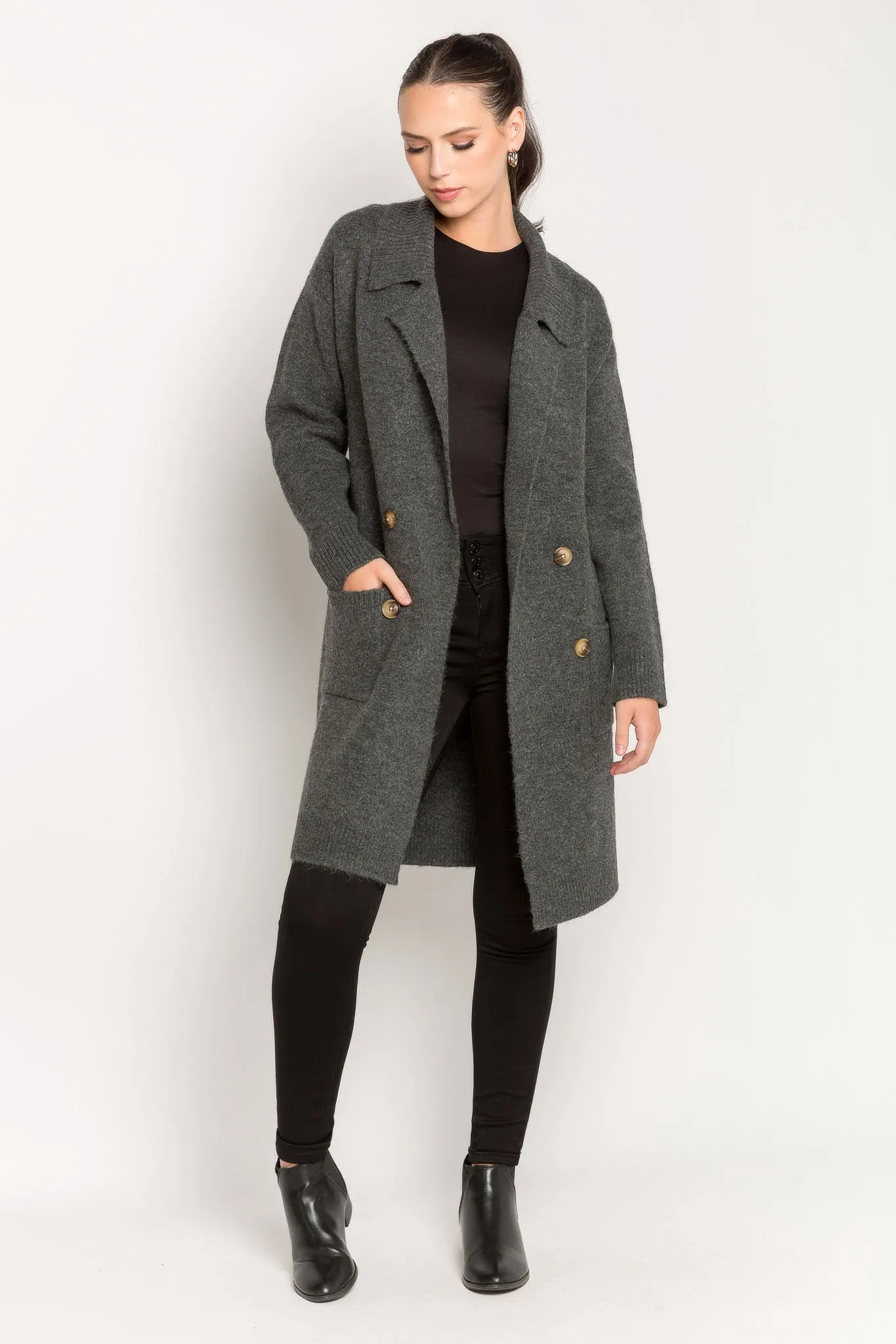 Coatigan Sweater with Buttons sold by Eclipse