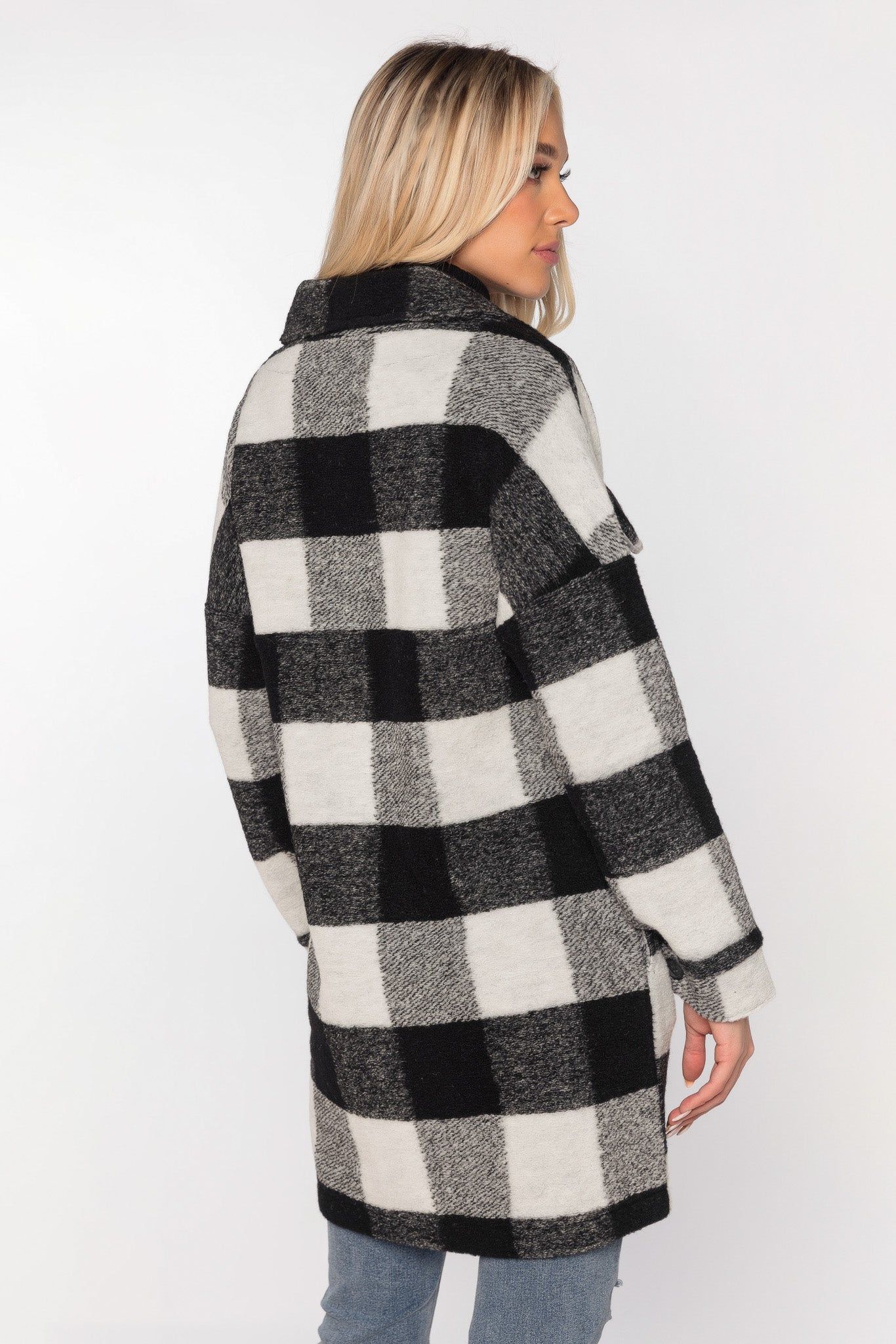 Buffalo Plaid Oversized Shacket sold by Eclipse product image thumbnail 2