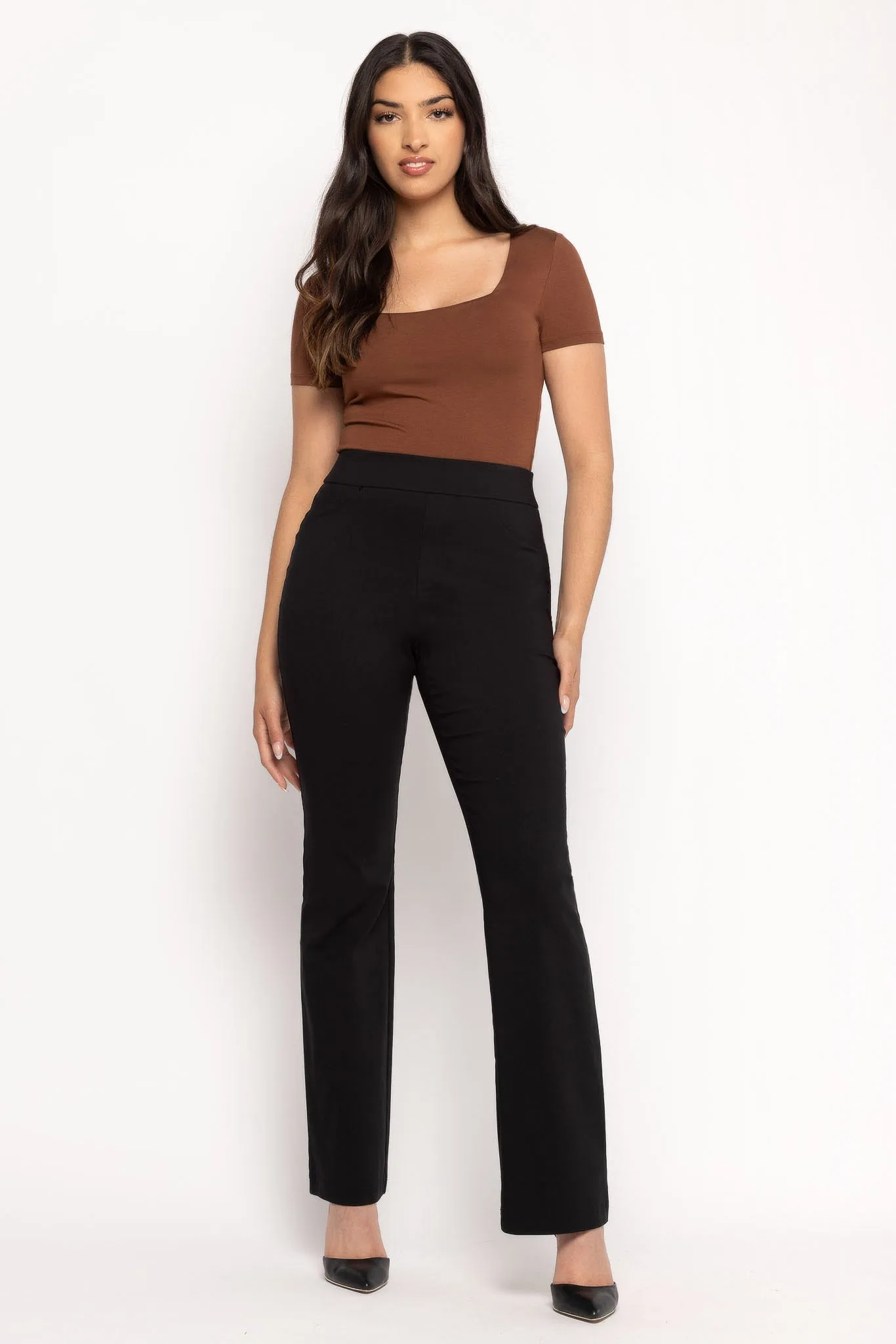 High-Rise Pull-On Flare Pant sold by Eclipse