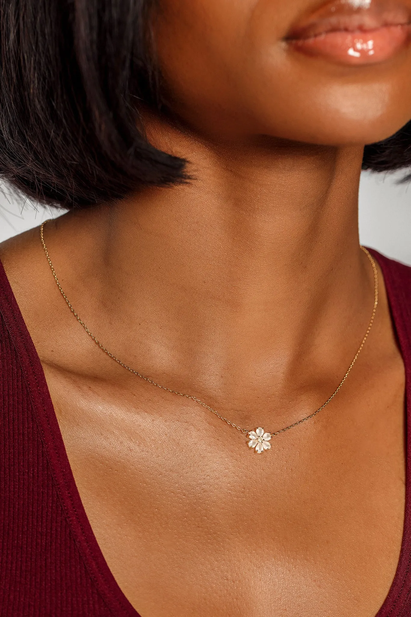 Necklace with Opaque Flower Pendant sold by Eclipse product image thumbnail 2