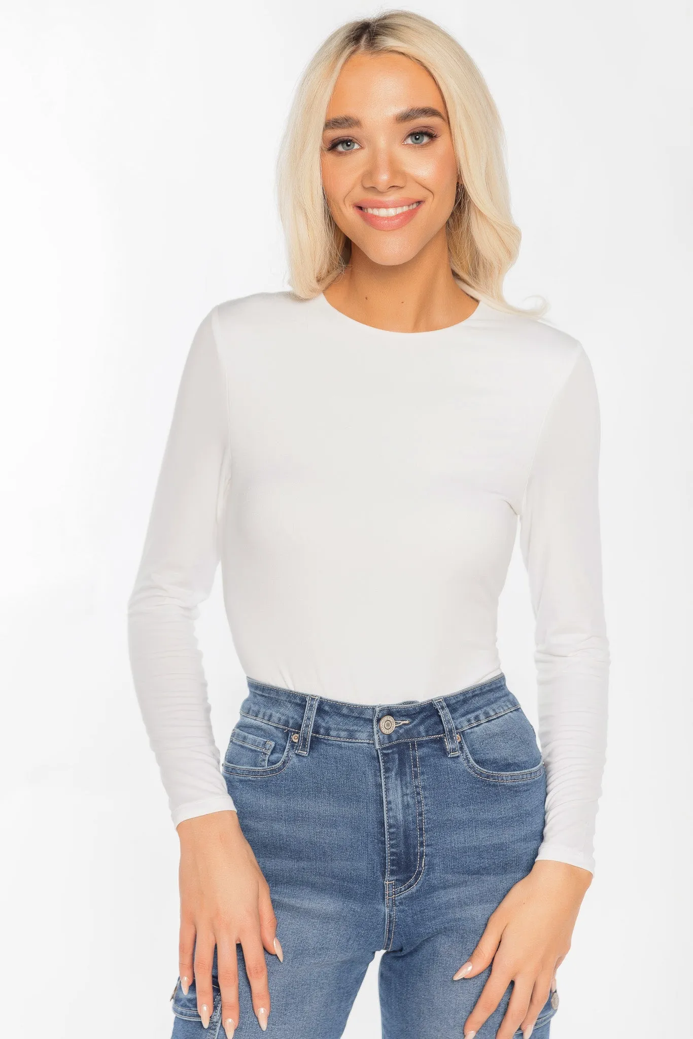 Brushed Double Layer Long Sleeve Crewneck sold by Eclipse product image thumbnail 5