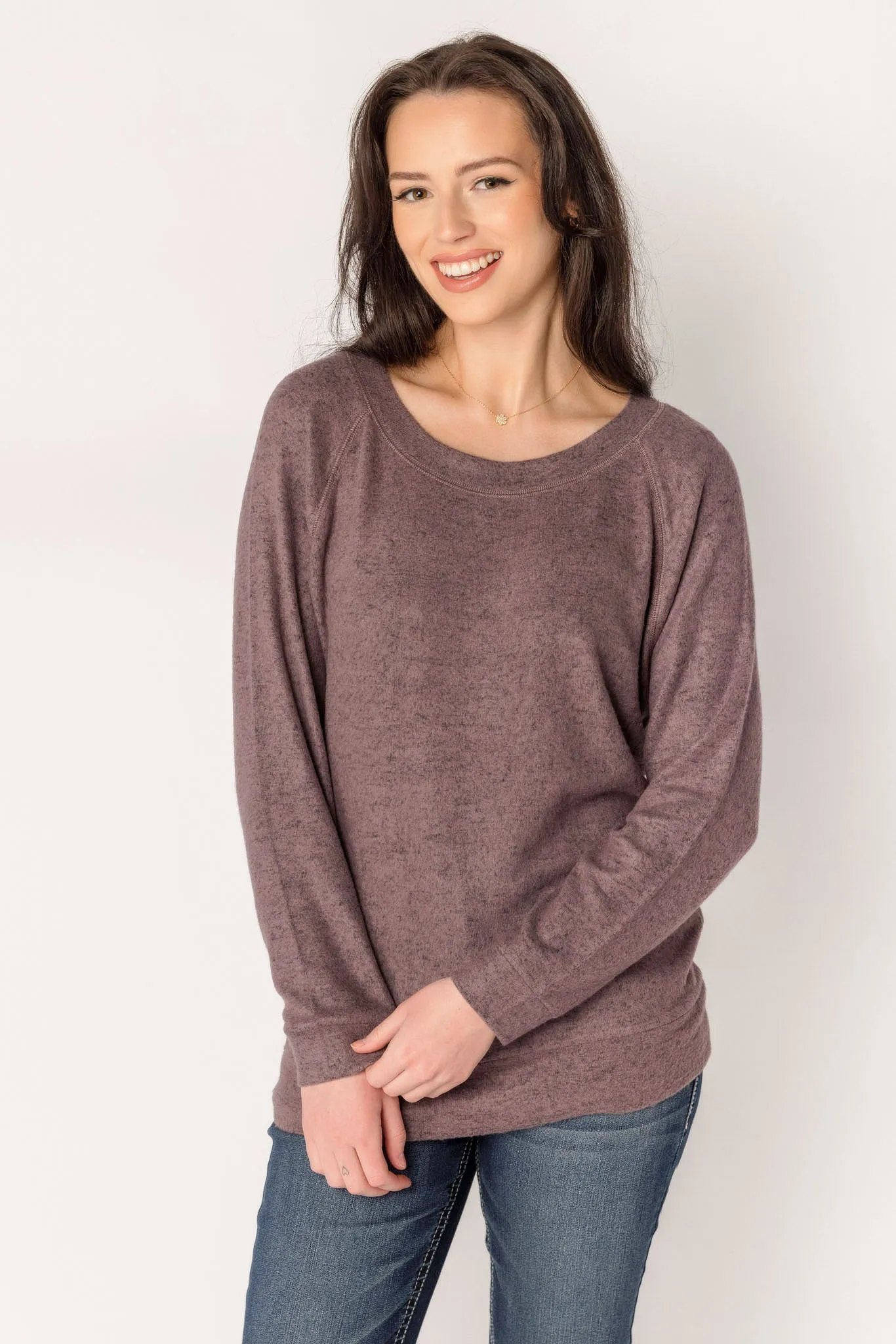 Long-Sleeve Supersoft Sweater with Flatlock Stitching sold by Eclipse product image thumbnail 5