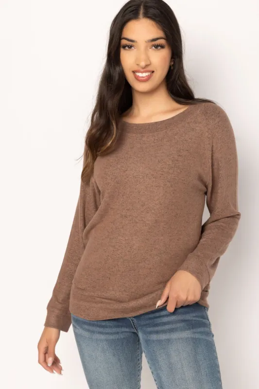 Long-Sleeve Supersoft Sweater with Flatlock Stitching sold by Eclipse