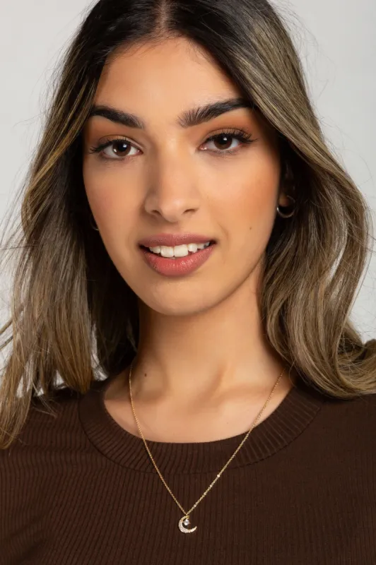 Necklace with Moon Pendant sold by Eclipse