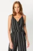 Novelty Stripe Spaghetti Strap Culotte Jumpsuit sold by Eclipse