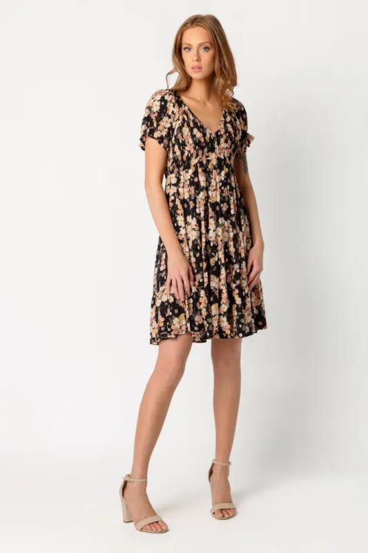 Floral Puff Sleeve Tiered Dress sold by Eclipse