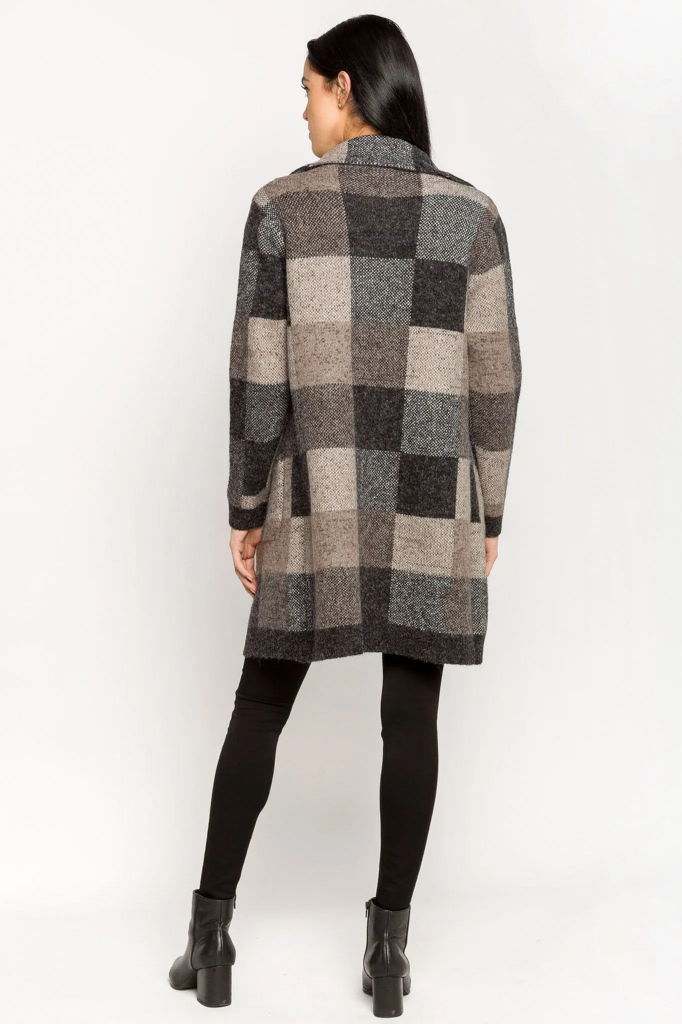 Buffalo Plaid Coatigan with Pockets sold by Eclipse product image thumbnail 2