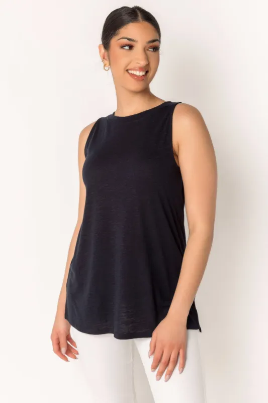 Slub Tank with Side Slits sold by Eclipse