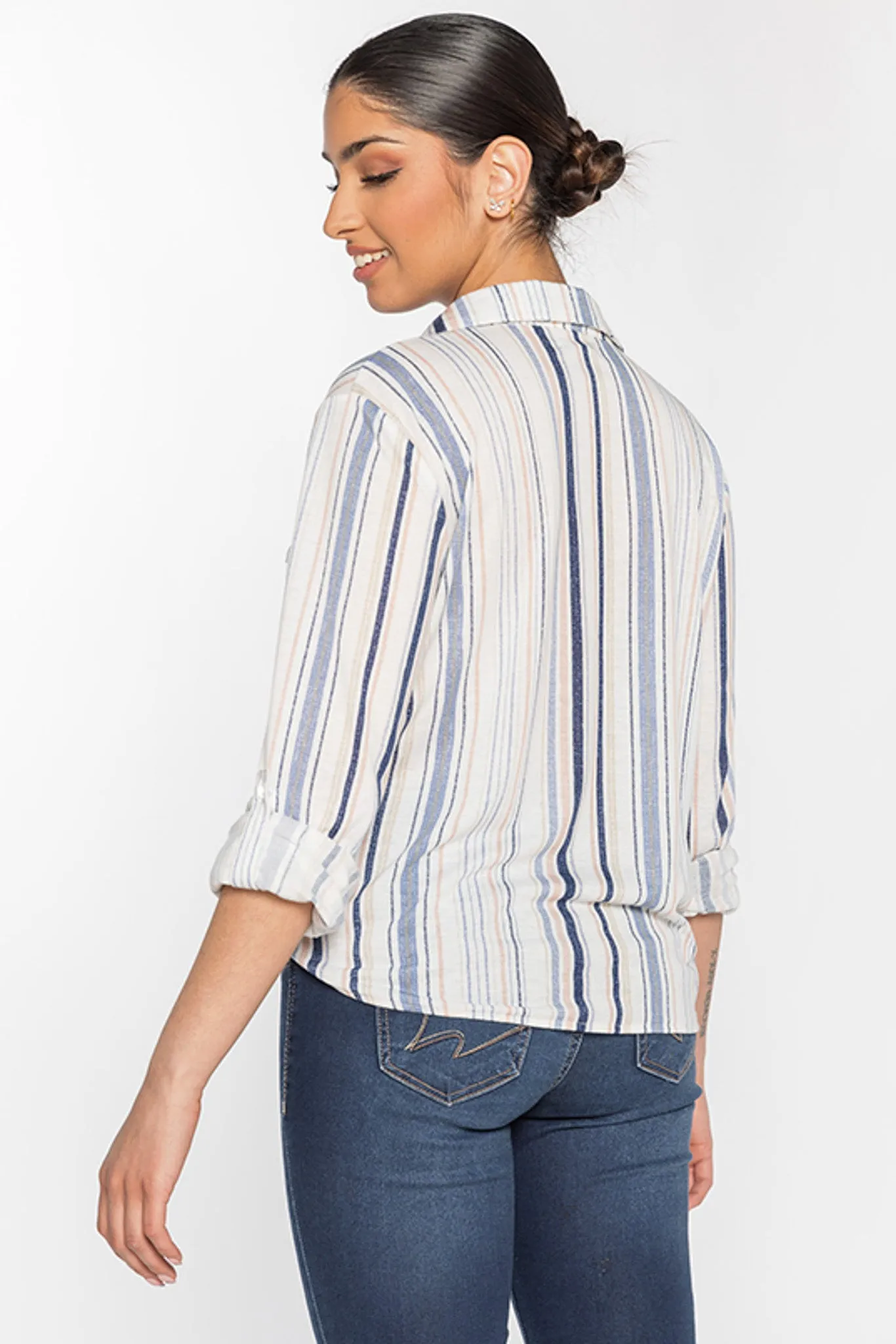 Stripe Knit 1-Pocket Shirt sold by Eclipse product image thumbnail 2