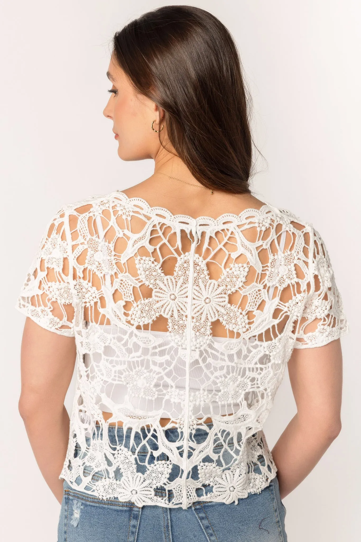 Crochet Tie-Front Sweater sold by Eclipse product image thumbnail 2