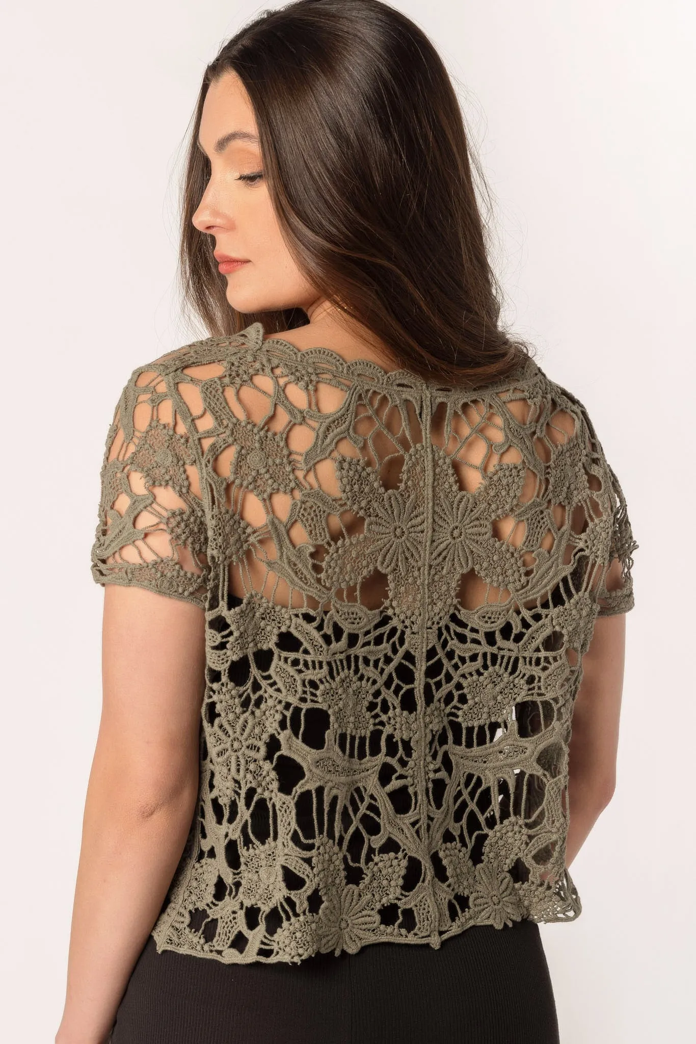 Crochet Tie-Front Sweater sold by Eclipse product image thumbnail 4