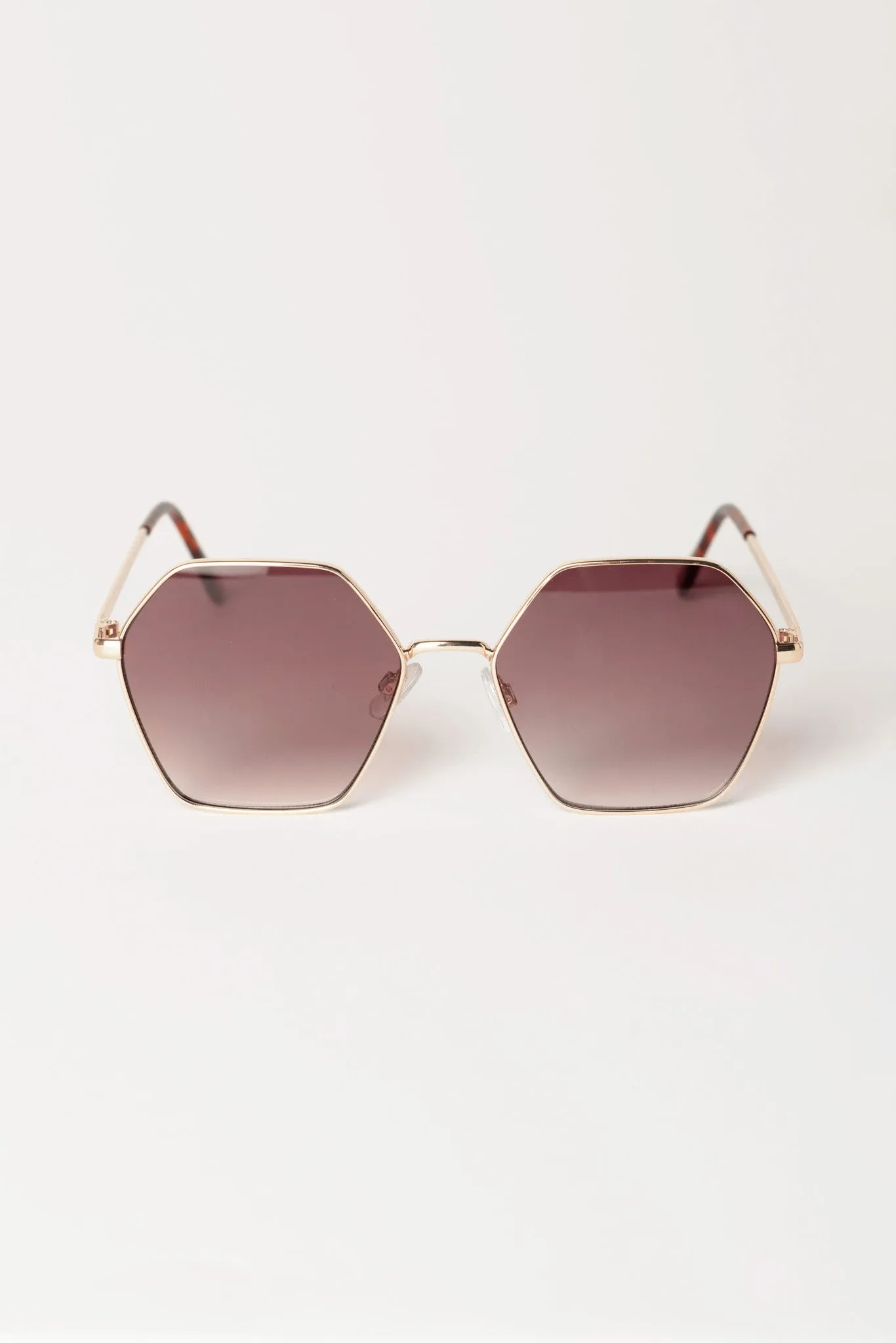 Metal-Rimmed Hexagon Sunglasses sold by Eclipse product image thumbnail 2
