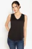 Sleeveless V-Neck Top with Shirttail Hem sold by Eclipse