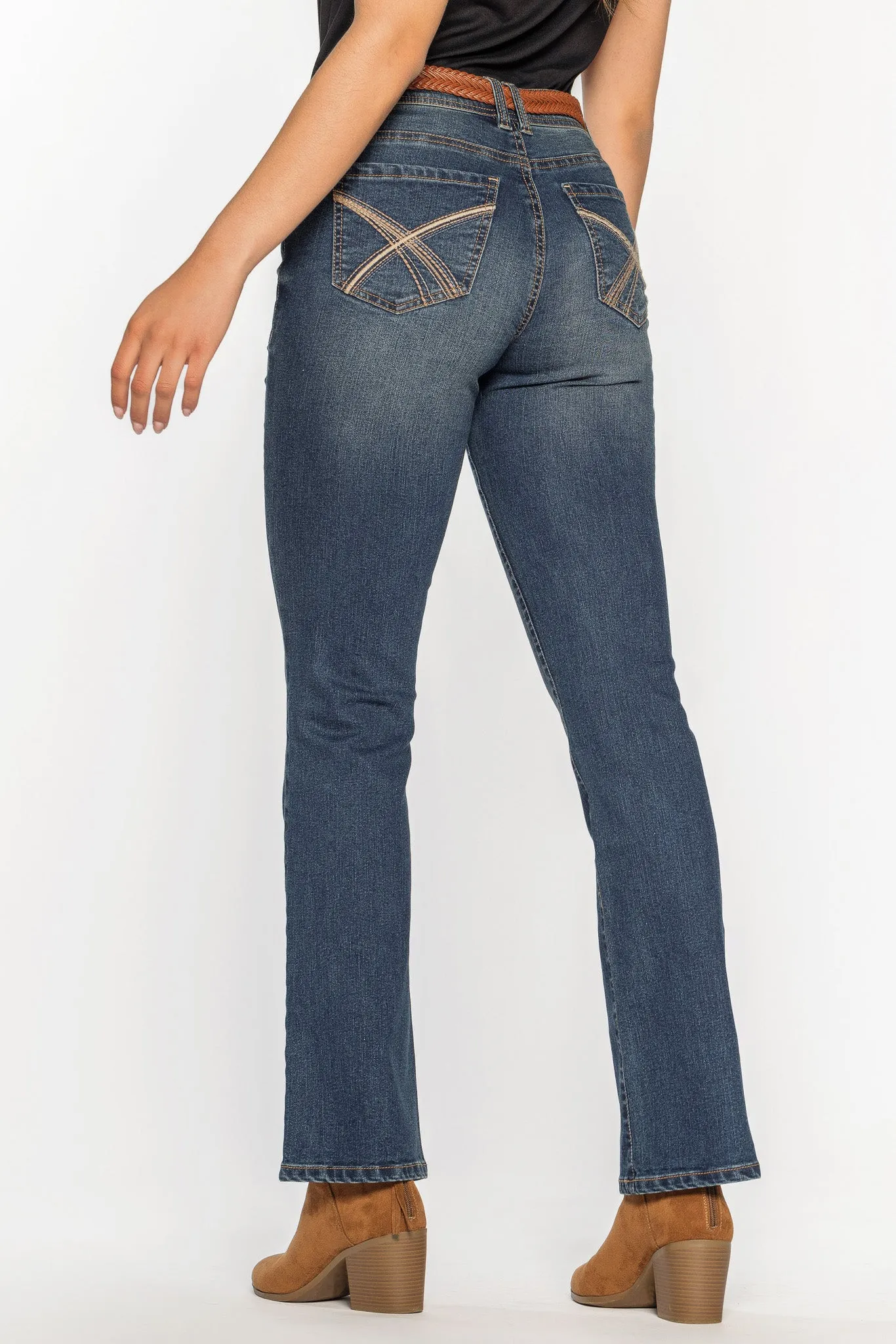 WallFlower Bootcut Jean with Braided Western Belt sold by Eclipse product image thumbnail 2