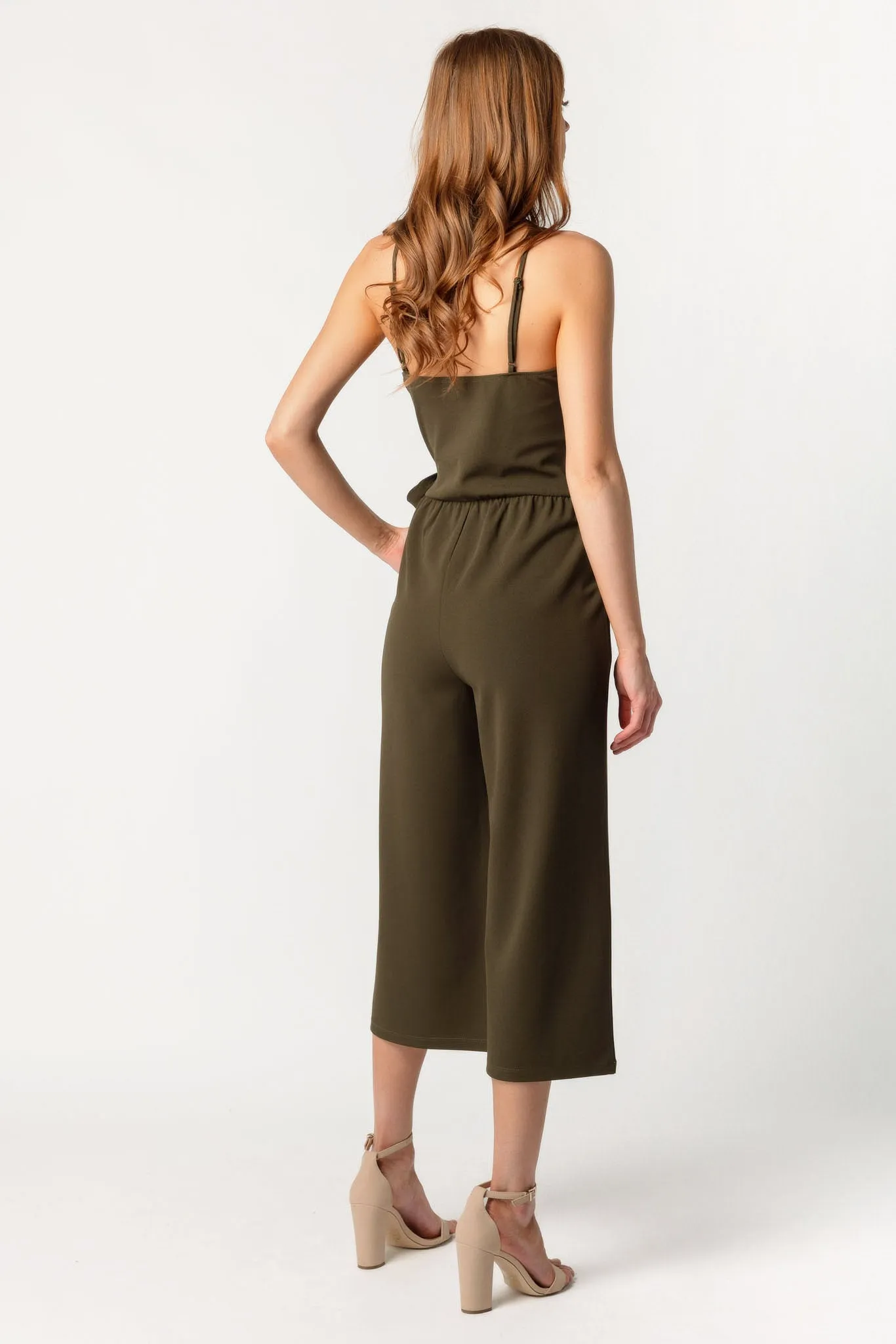 Scuba Crepe Spaghetti Strap Culotte Jumpsuit sold by Eclipse product image thumbnail 2