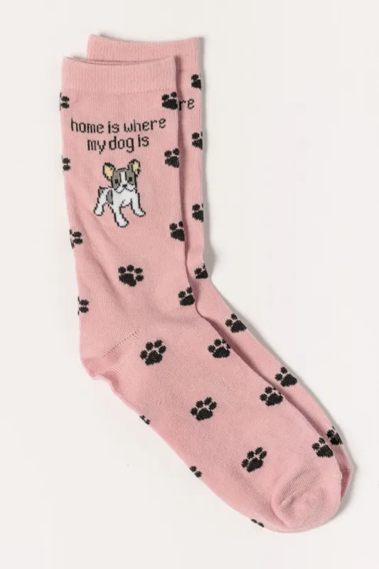 "Home is Where My Dog is" Socks made by Eclipse