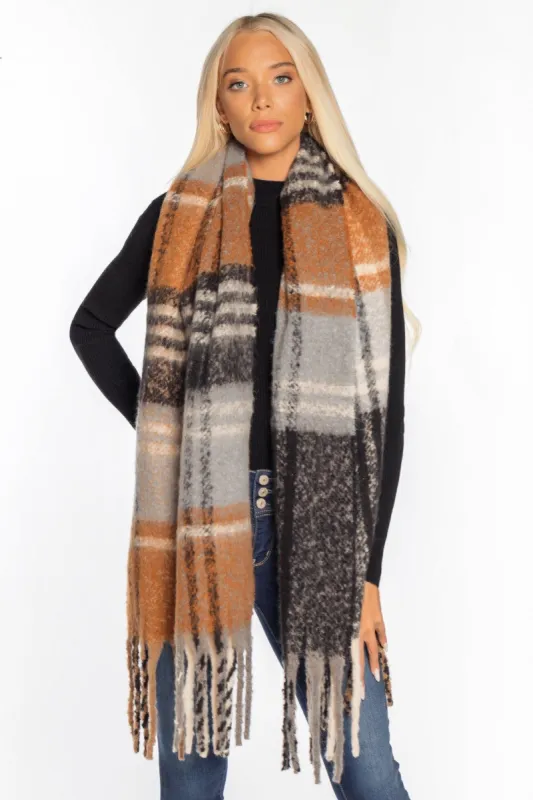 Plaid Oblong Scarf sold by Eclipse