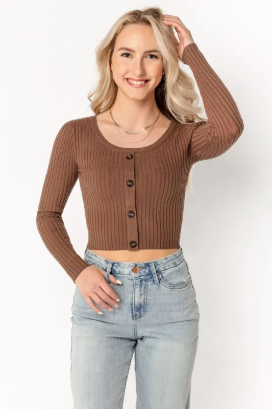 Cropped Long-Sleeve Sweater sold by Eclipse