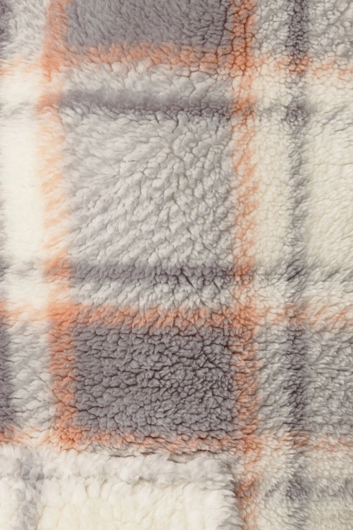 Plaid Quarter-Zip Teddy Sherpa Popover sold by Eclipse product image thumbnail 3