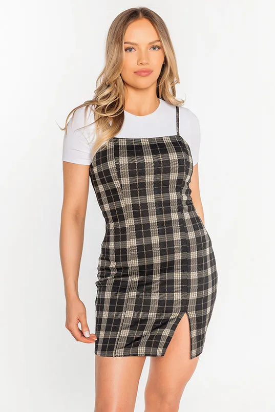 Plaid Dress with Side Slit sold by Eclipse product image thumbnail 4