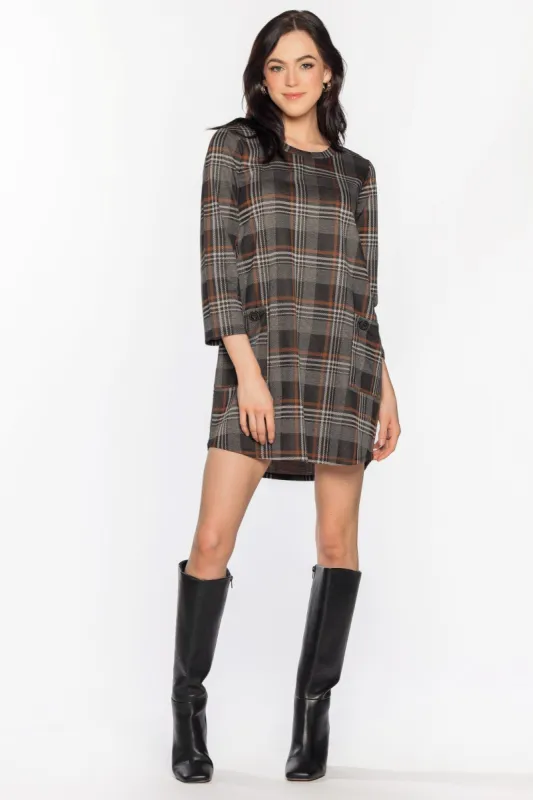 Plaid Jacquard Swing Dress sold by Eclipse