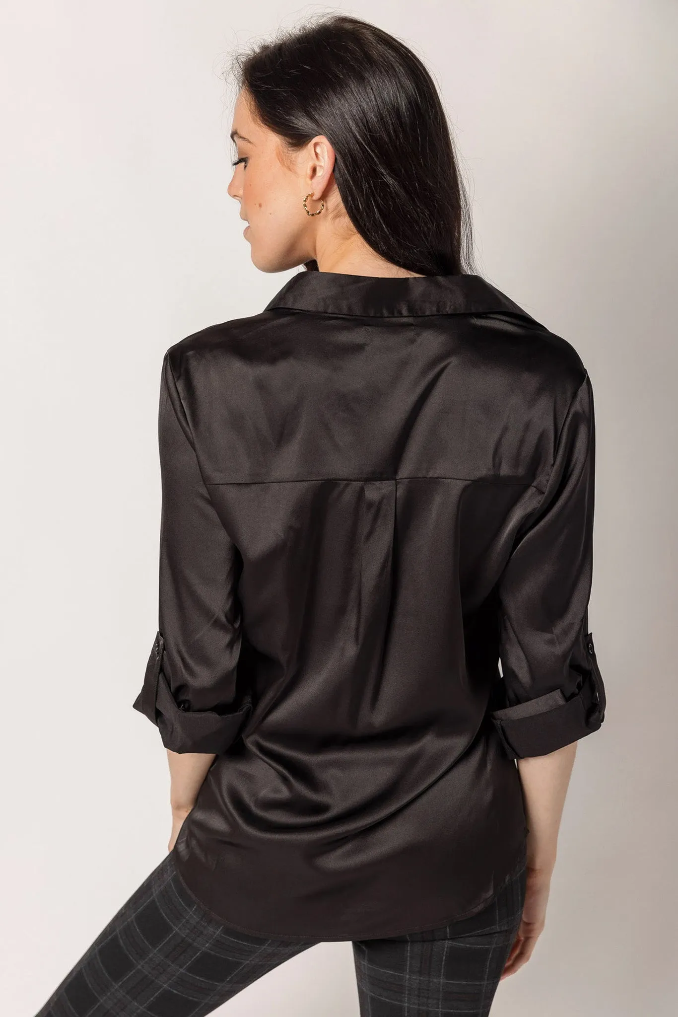 Satin Long Sleeve Shirt sold by Eclipse product image thumbnail 2