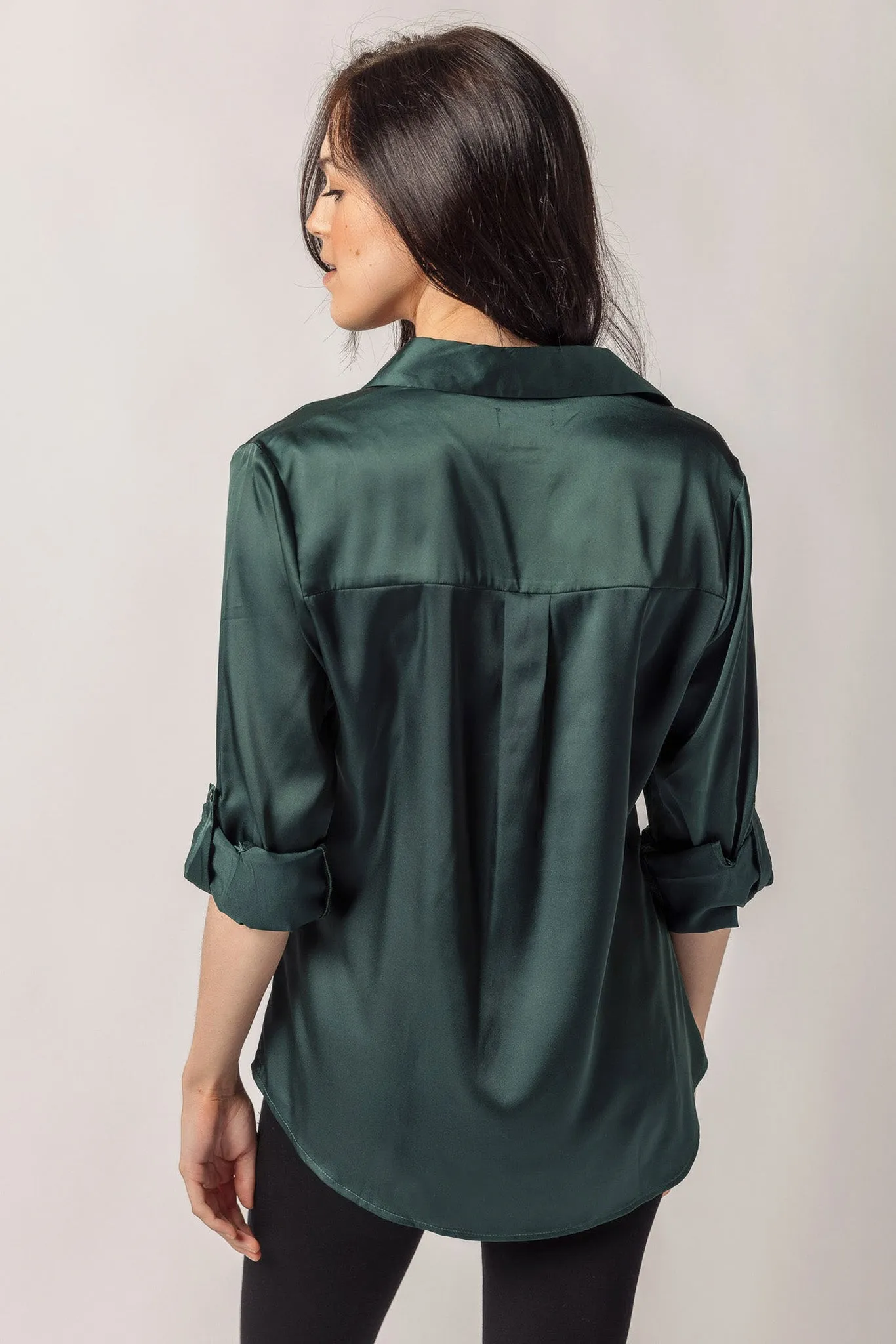 Satin Long Sleeve Shirt sold by Eclipse product image thumbnail 4