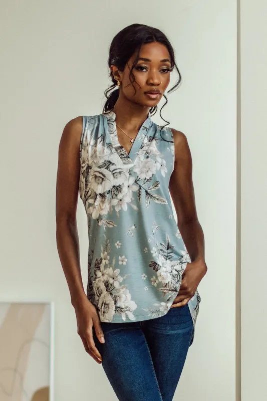 Floral Sleeveless Blouse sold by Eclipse