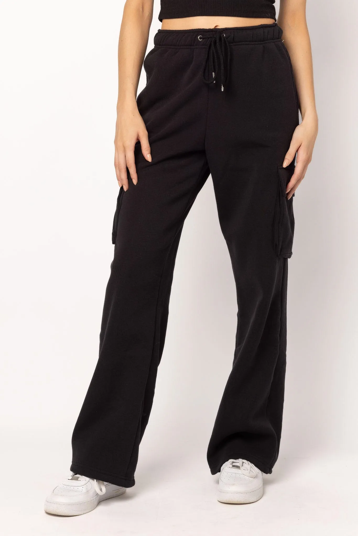Fleece Wide-Leg Cargo Pant sold by Eclipse product image thumbnail 3