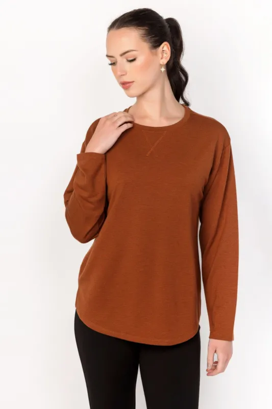 French Terry Sweatshirt with Side Slits sold by Eclipse