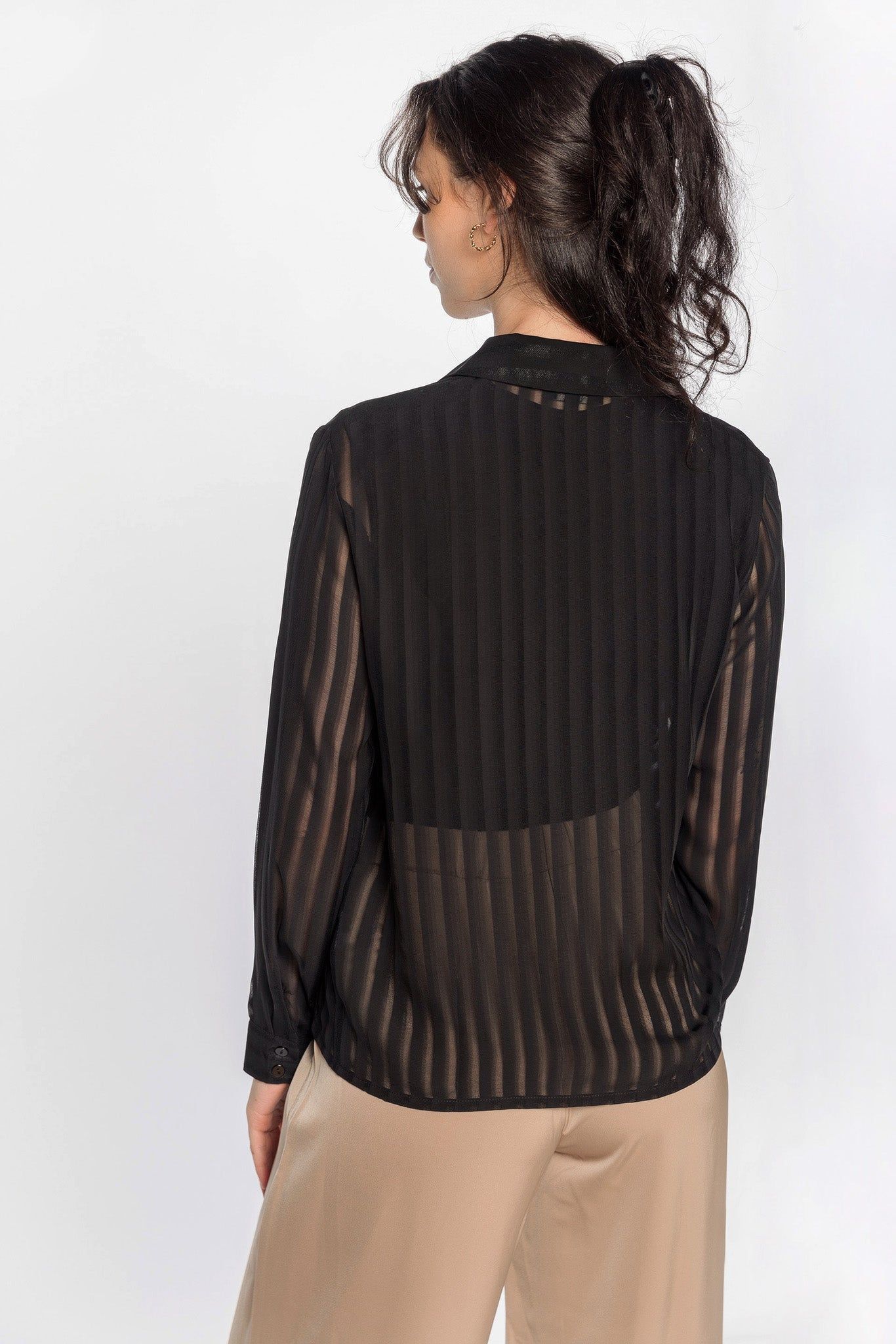 Shadow Stripe Long Sleeve Blouse sold by Eclipse product image thumbnail 3