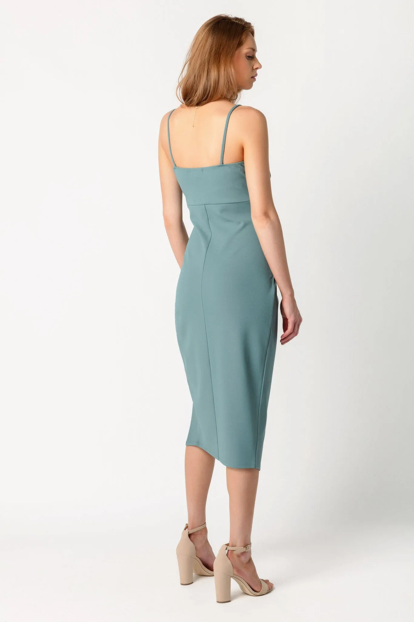 Spaghetti Strap Crossover Midi Dress sold by Eclipse product image thumbnail 3