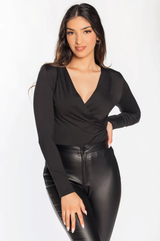 Long Sleeve Crossover Bodysuit sold by Eclipse