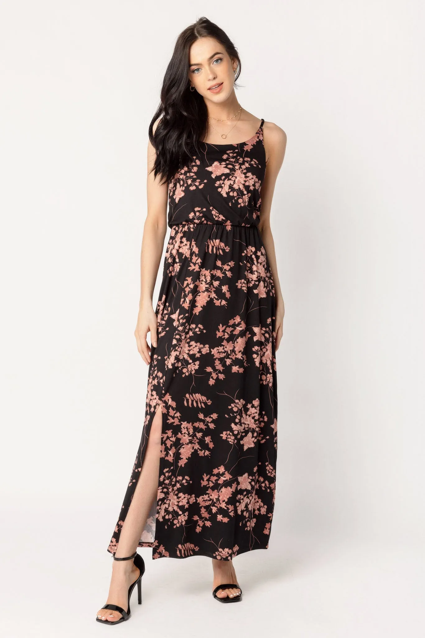Floral Maxi Dress with Side Slit sold by Eclipse