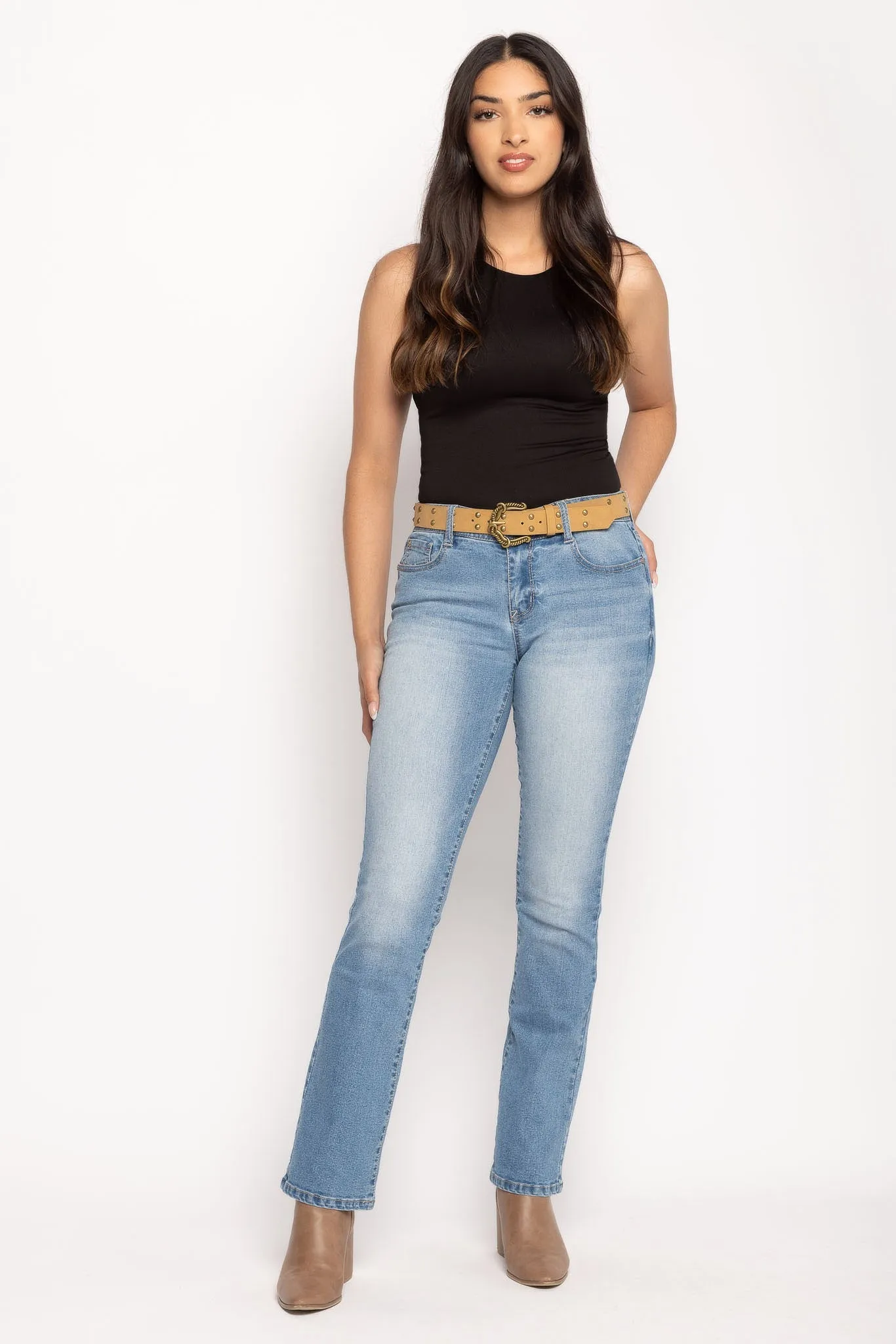 WallFlower Legendary Fit Bootcut Jeans in Elle Wash sold by Eclipse
