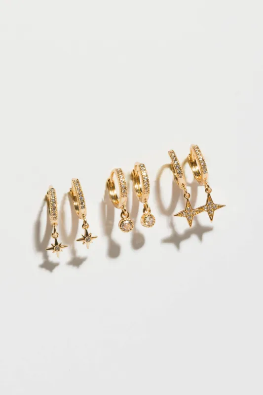Celestial Mini Hoops Set sold by Eclipse