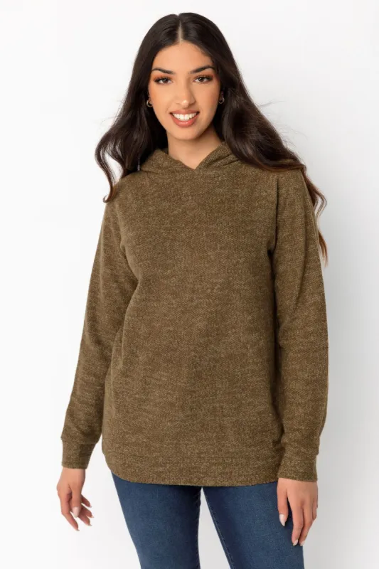 Textured Sweater-Knit Hoodie sold by Eclipse